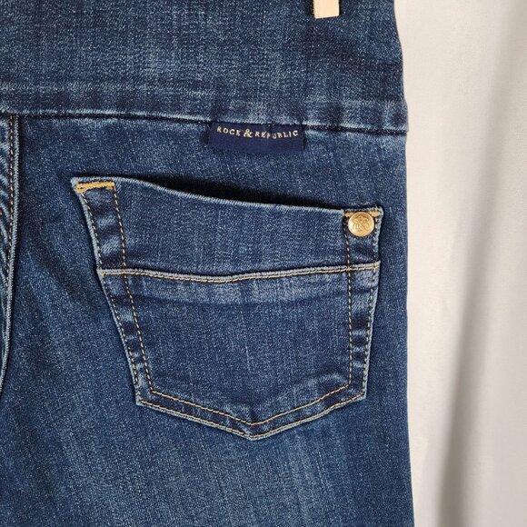 Rock & Republic Denim Rx Fever Midrise Jean Size 2 Blue - Picture 6 of 14